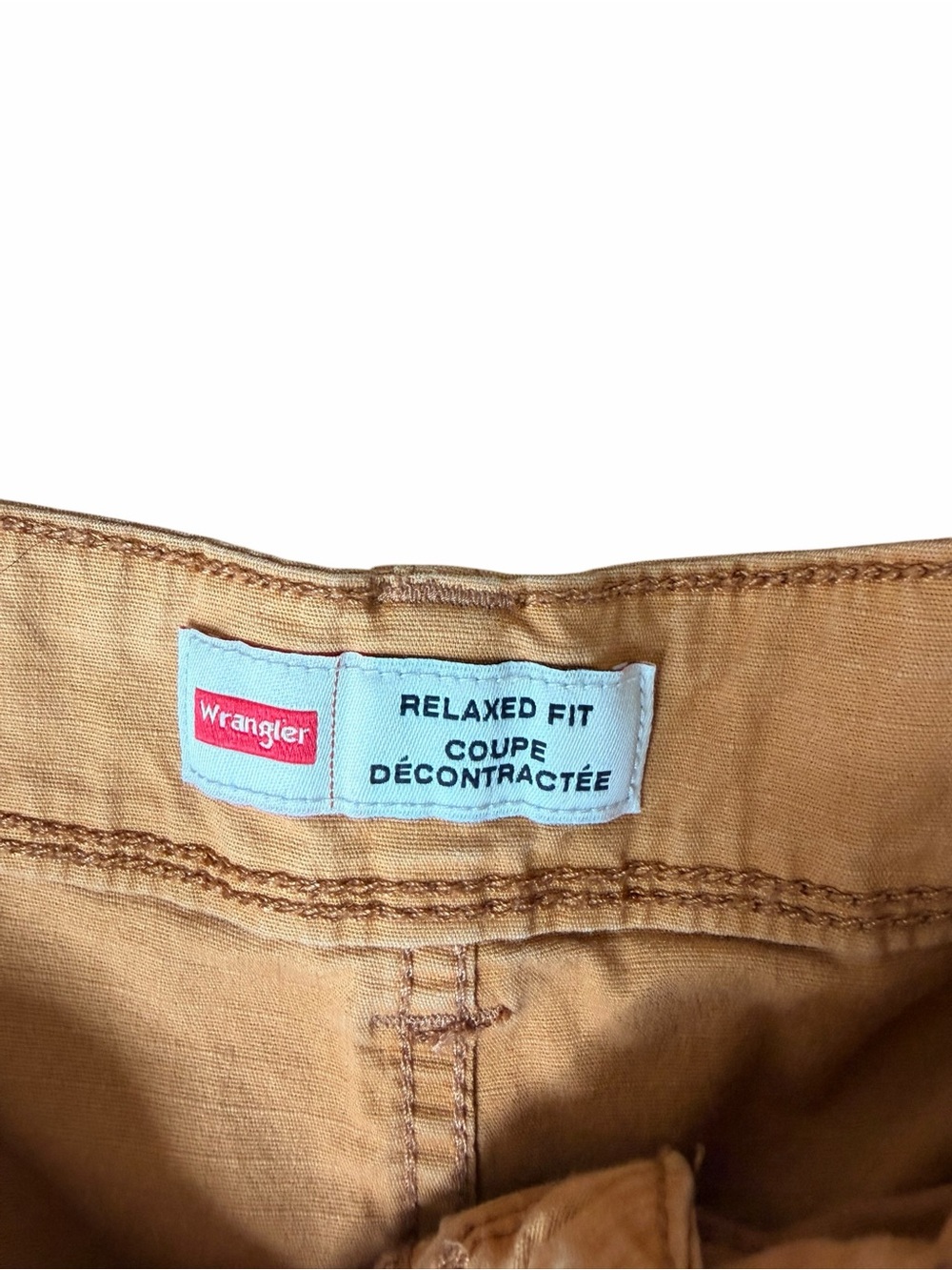 Wrangler Men's 40 Cargo Shorts 10” inseam Relaxed Fit Mustard Tan Khaki - Picture 2 of 4